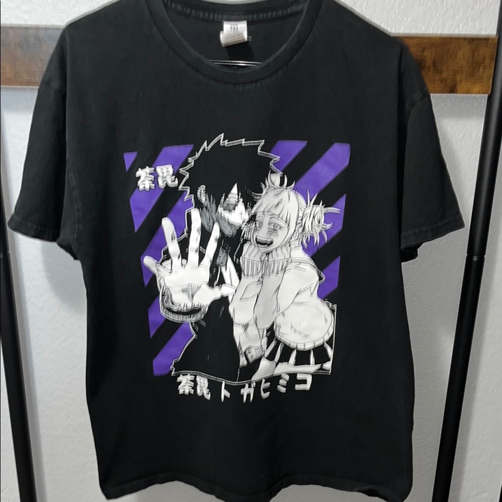 Anime Black Graphic  T-Shirt
